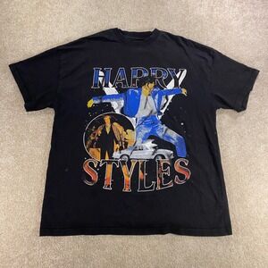 Sergio Calabasas Happy Styles T-Shirt Mens Medium Black Graphic Retro Portugal